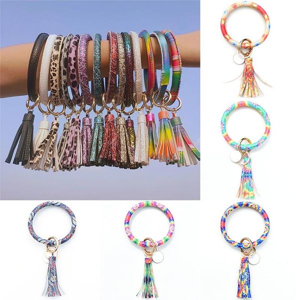 keychains 2021 pu leather o bracelet key ring bangle tassel keyring circle wristlet keychain keyholder for women girls jewelry, Silver
keychains 2021 pu leather o bracelet key ring bangle tassel keyring circle wristlet keychain keyholder for women girls jewelry, Silver