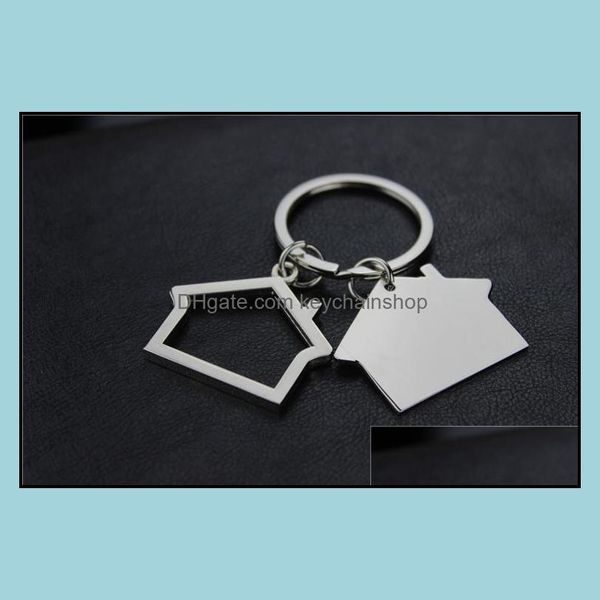 keychains fashion aessories metal house shaped keyrings design car key chain custom logo gifts for promotion drop delivery 2021 lcbe1, Silver
keychains fashion aessories metal house shaped keyrings design car key chain custom logo gifts for promotion drop delivery 2021 lcbe1, Silver