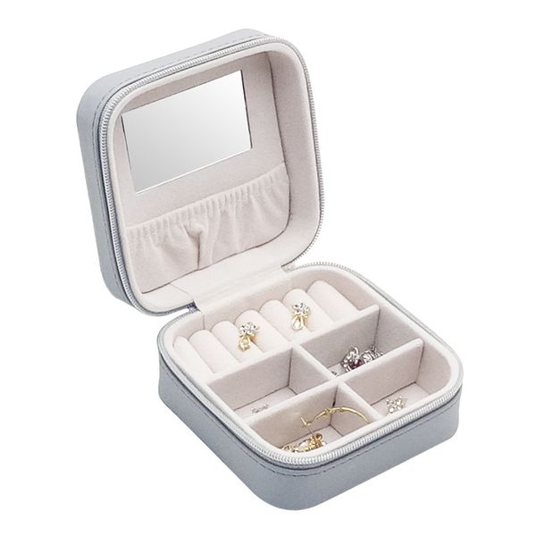 portable jewelry box jewelry holder leather jewelry case travel storage necklace earrings lipstick makeup box mirror gift, Black;white
portable jewelry box jewelry holder leather jewelry case travel storage necklace earrings lipstick makeup box mirror gift, Black;white