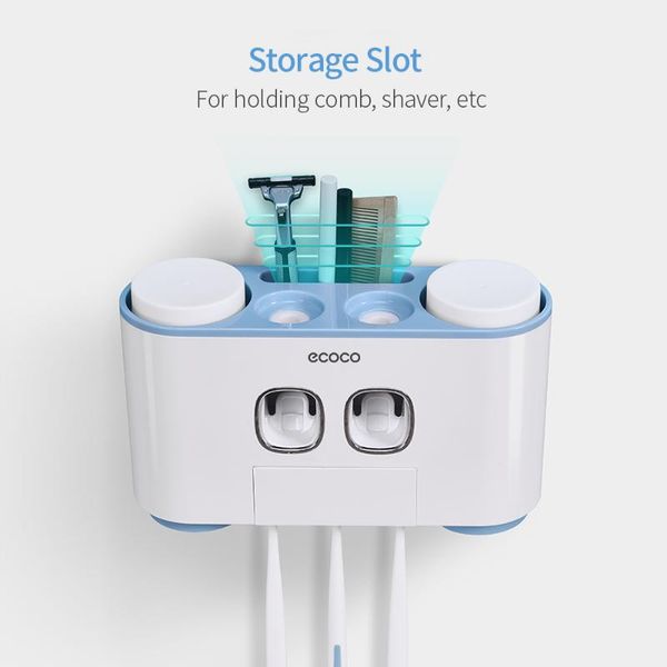 toothbrush holders auto toothpaste dispenser holder set with 4 cup for bathroom accessories home wall mount squeezer
toothbrush holders auto toothpaste dispenser holder set with 4 cup for bathroom accessories home wall mount squeezer