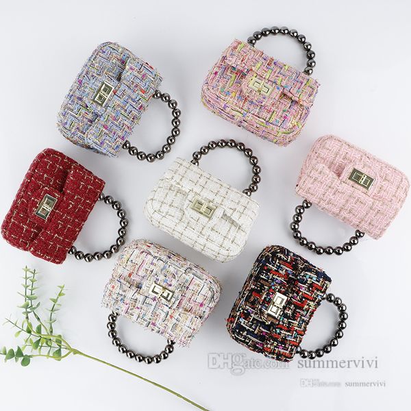 2022 children beades chain handbags girls plaid messenger princess bag kids metals buckle one-shoulder bags purse q5031, Black
2022 children beades chain handbags girls plaid messenger princess bag kids metals buckle one-shoulder bags purse q5031, Black