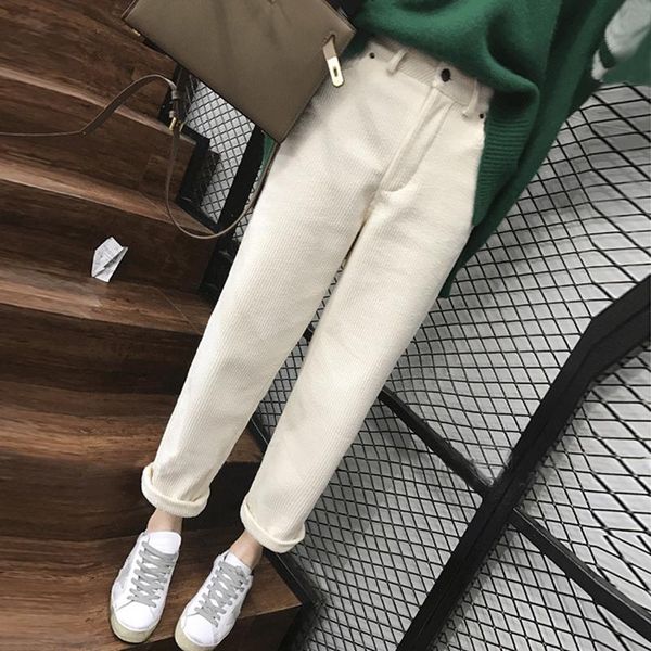 xs-2xl winter velvet thick straight wide leg womens trousers autumn streetwear chic pants women high waist plus size loose women's & ca, Black;white
xs-2xl winter velvet thick straight wide leg womens trousers autumn streetwear chic pants women high waist plus size loose women's & ca, Black;white