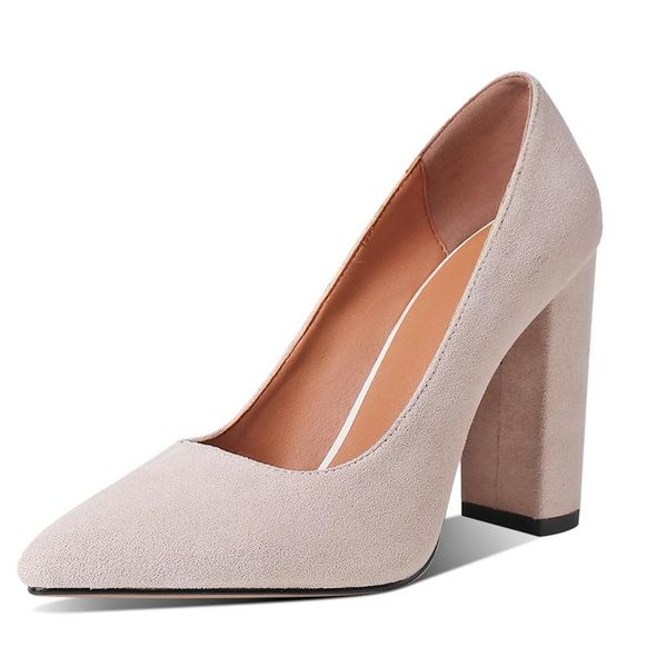 dress shoes spring autumn leather velvet basic women single fashion pointed thick heel elegant professional office high heels, Black
dress shoes spring autumn leather velvet basic women single fashion pointed thick heel elegant professional office high heels, Black