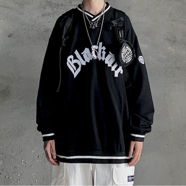 men's hoodies & sweatshirts big male sweatshirt with v-neck for spring, hong kong style, long sleeve jacket, fashionable clothes 8tvt, Black
men's hoodies & sweatshirts big male sweatshirt with v-neck for spring, hong kong style, long sleeve jacket, fashionable clothes 8tvt, Black