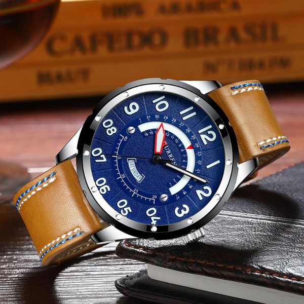 wristwatches curren wrist watch men luxury fashion leather watches for clock calendar date quartz male casual, Slivery;brown
wristwatches curren wrist watch men luxury fashion leather watches for clock calendar date quartz male casual, Slivery;brown