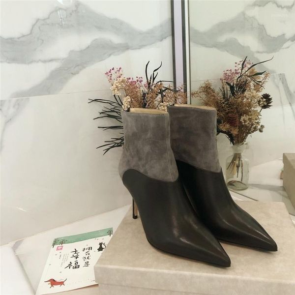 boots woman ankle genuine leather luxury designer brand high heels ladies shoes pointed toe fashion zip zapatos de mujer1, Black
boots woman ankle genuine leather luxury designer brand high heels ladies shoes pointed toe fashion zip zapatos de mujer1, Black
