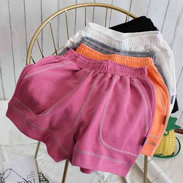 women's shorts korean patchwork cotton casual shorts women breif loose short femme high waist 2021 summer arrival t2tk, White;black
women's shorts korean patchwork cotton casual shorts women breif loose short femme high waist 2021 summer arrival t2tk, White;black