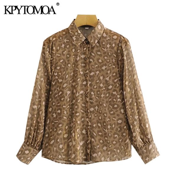 women fashion semi-sheer metallic thread leopard blouses vintage long sleeve button-up female shirts chic 210420, White
women fashion semi-sheer metallic thread leopard blouses vintage long sleeve button-up female shirts chic 210420, White
