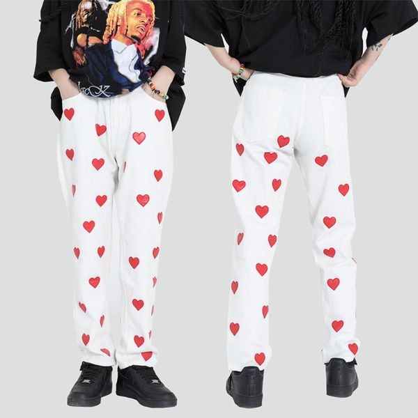 women's jeans men loose denim trousers with heart embroidered patch couple fashion harajuku hip hop fall outfit, Blue
women's jeans men loose denim trousers with heart embroidered patch couple fashion harajuku hip hop fall outfit, Blue