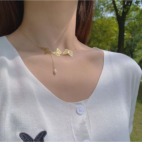 chokers vintage jewelry butterfly necklace south korea simple style friend suitable for party, Golden;silver
chokers vintage jewelry butterfly necklace south korea simple style friend suitable for party, Golden;silver