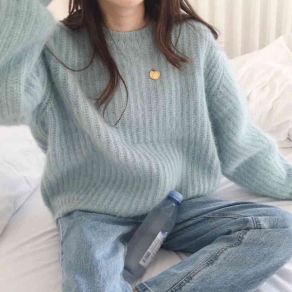 women's knits & tees autumn winter fairy casual mohair soft pullover sweaters for women thick wool blend knitwear blue pink zca3, White
women's knits & tees autumn winter fairy casual mohair soft pullover sweaters for women thick wool blend knitwear blue pink zca3, White