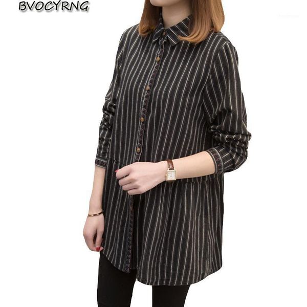 striped blouse shirt women long sleeve fashion 2021 spring autumn korean big size winter lady casual female k0107 women's blouses & sh, White
striped blouse shirt women long sleeve fashion 2021 spring autumn korean big size winter lady casual female k0107 women's blouses & sh, White