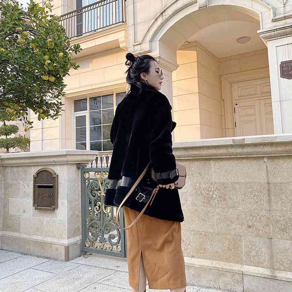 women's fur & faux women coat natural sheepskin and outwear winter fashion merino sheep windbreaker warm thick h91 vdpd, Black
women's fur & faux women coat natural sheepskin and outwear winter fashion merino sheep windbreaker warm thick h91 vdpd, Black