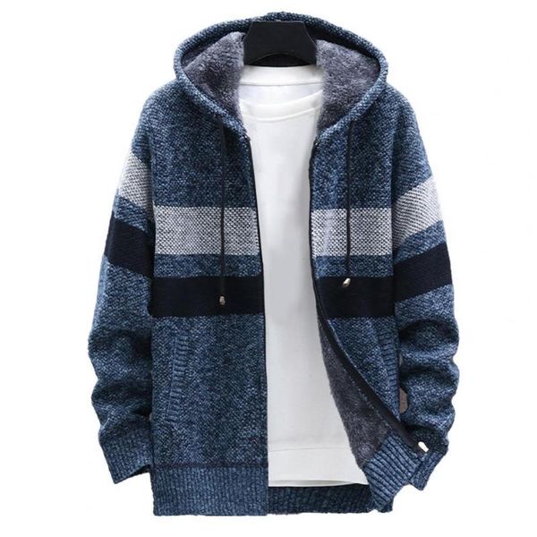 men's jackets men hooded coat 2021 color block knitted autumn winter thicken plush warm cardigan sweater for office, Black;brown
men's jackets men hooded coat 2021 color block knitted autumn winter thicken plush warm cardigan sweater for office, Black;brown