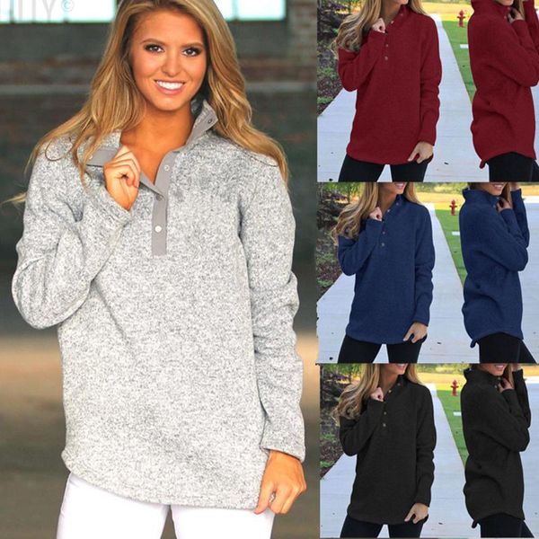 women's hoodies & sweatshirts winter warm button neck pullover long sleeve flannel sweatshirt thick autumn casual female clothes, Black
women's hoodies & sweatshirts winter warm button neck pullover long sleeve flannel sweatshirt thick autumn casual female clothes, Black