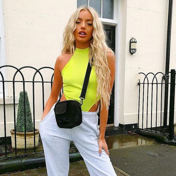 women's jumpsuits & rompers 4 colors summer off shoulder bodysuit club woman sleeveless halter body women bodycon jumpsuit, Black;white
women's jumpsuits & rompers 4 colors summer off shoulder bodysuit club woman sleeveless halter body women bodycon jumpsuit, Black;white