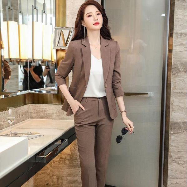 women's two piece pants autumn winter women blazer and 2 suit ol styles fashion coffee jacket coat blaser formal professional trouser s, White
women's two piece pants autumn winter women blazer and 2 suit ol styles fashion coffee jacket coat blaser formal professional trouser s, White