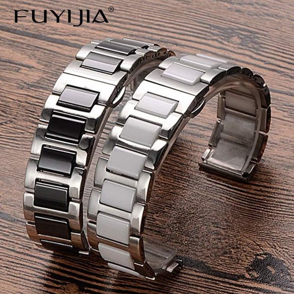 watch bands fuyijia universal stainless steel strap seramic watchbands 16mm 18mm 20mm 22mm butterfly buckle men women band waterproof, Black;brown
watch bands fuyijia universal stainless steel strap seramic watchbands 16mm 18mm 20mm 22mm butterfly buckle men women band waterproof, Black;brown