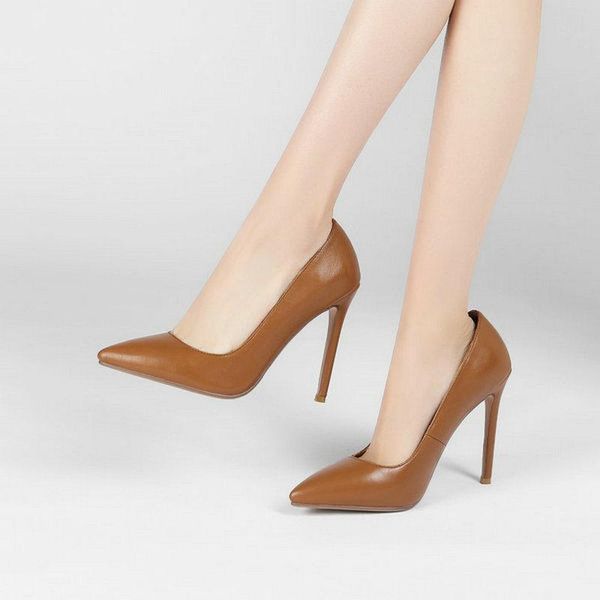 brand european style women leather high heels pointed women's shoes party fashion pure color pumps dress, Black
brand european style women leather high heels pointed women's shoes party fashion pure color pumps dress, Black