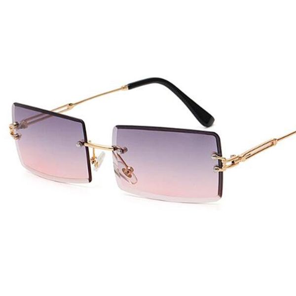 sunglasses rimless rectangle fashion women men shades small square sun glasses for female summer traveling brown oculos, White;black
sunglasses rimless rectangle fashion women men shades small square sun glasses for female summer traveling brown oculos, White;black