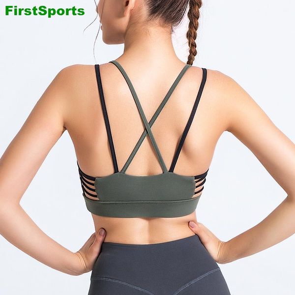 gym clothing womens double straps sports yoga bras backless running shockproof fitness underwear breathable training jogging, White;black
gym clothing womens double straps sports yoga bras backless running shockproof fitness underwear breathable training jogging, White;black