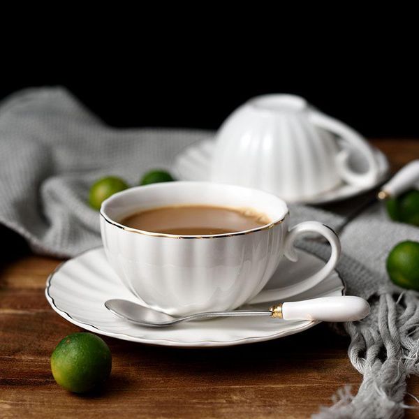 mugs ceramic cup and saucer set european-style simple white gold-rimmed coffee afternoon tea pumpkin
mugs ceramic cup and saucer set european-style simple white gold-rimmed coffee afternoon tea pumpkin