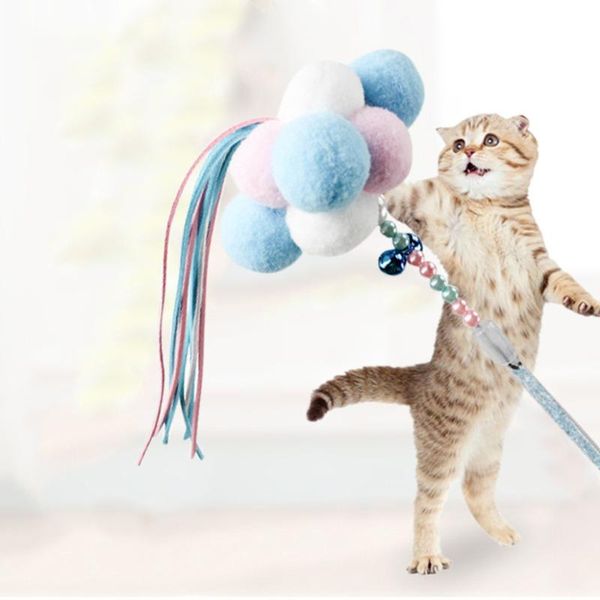 cat toys 1pcs pet toy feather pom-pom fringed ball funny catcher rod interactive toy* d
cat toys 1pcs pet toy feather pom-pom fringed ball funny catcher rod interactive toy* d