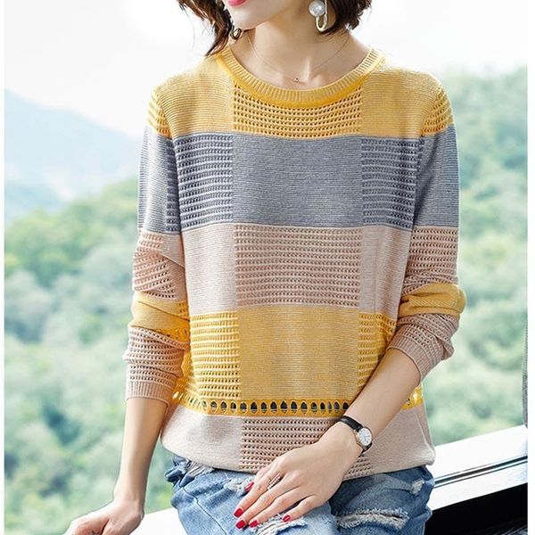 hollow out pullover summer cool women sweater knitted crochet casual yellow jumper knit korea striped female knitwear pull, White;black
hollow out pullover summer cool women sweater knitted crochet casual yellow jumper knit korea striped female knitwear pull, White;black