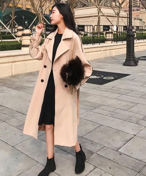 women's trench coats belt female korean maxi windbreaker outerwear autumn winter women casual slim double breasted long coat, Tan;black
women's trench coats belt female korean maxi windbreaker outerwear autumn winter women casual slim double breasted long coat, Tan;black