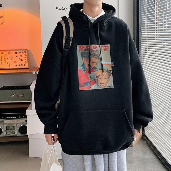 men's hoodies & sweatshirts harajuku style autumn and winter velvet sweater high street european american kids printing casual hood, Black
men's hoodies & sweatshirts harajuku style autumn and winter velvet sweater high street european american kids printing casual hood, Black