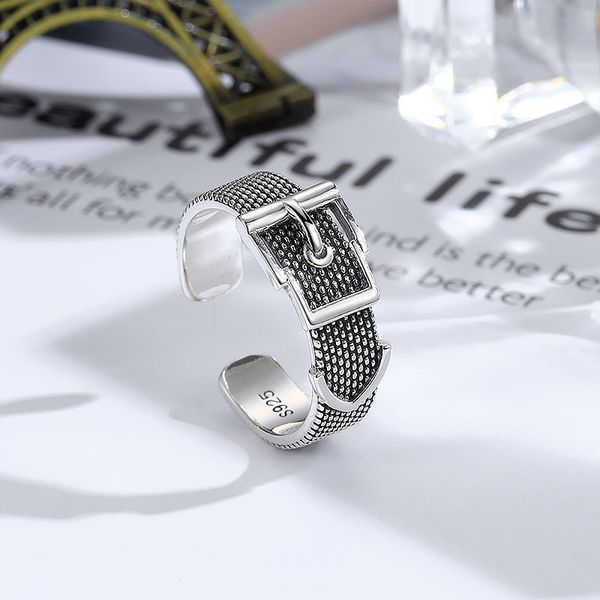 factory wholesale s925 sterling fashion belt personalized worn ring, men's and women's thai silver opening ring classic hea/rtsch/
factory wholesale s925 sterling fashion belt personalized worn ring, men's and women's thai silver opening ring classic hea/rtsch/