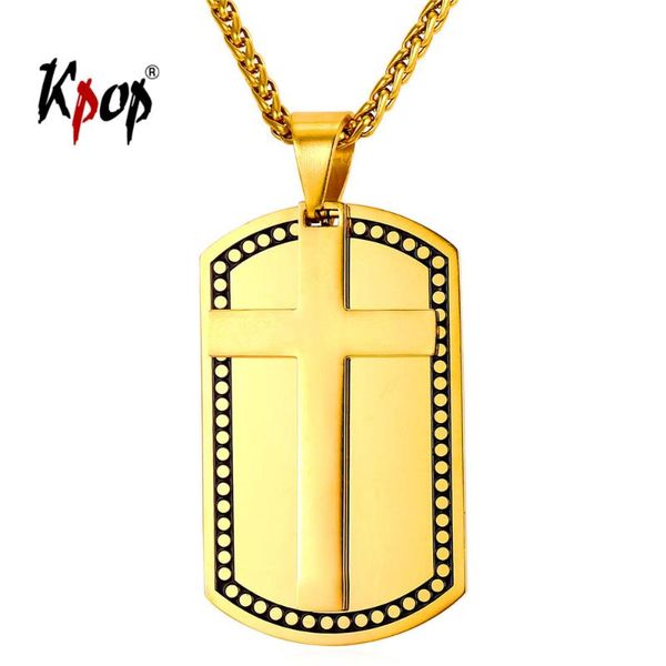 pendant necklaces kpop cross spiritual jewelry stainless steel gold color christian jesus crucifix dog tag charm necklace for men p2212, Silver
pendant necklaces kpop cross spiritual jewelry stainless steel gold color christian jesus crucifix dog tag charm necklace for men p2212, Silver