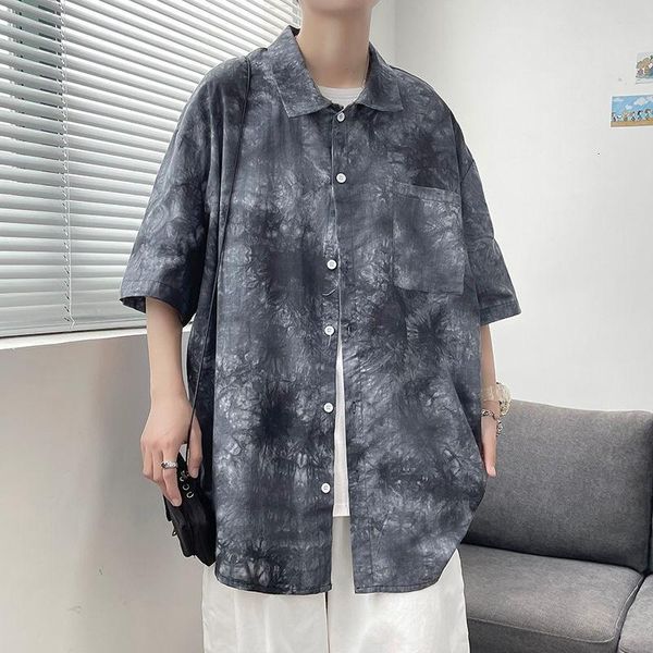 men's casual shirts summer cotton short-sleeved shirt fashion retro printing men streetwear loose flower hawaiian, White;black
men's casual shirts summer cotton short-sleeved shirt fashion retro printing men streetwear loose flower hawaiian, White;black