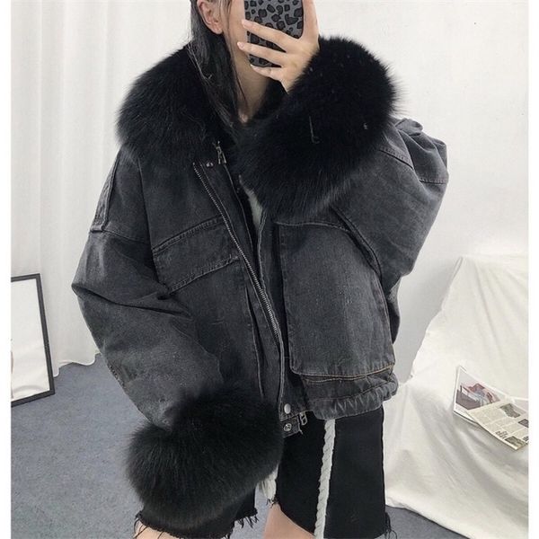 luzuzi warm bomber womens winter coat female jeans basic ladies windbreaker denim jackets overcoat plus size, Black
luzuzi warm bomber womens winter coat female jeans basic ladies windbreaker denim jackets overcoat plus size, Black