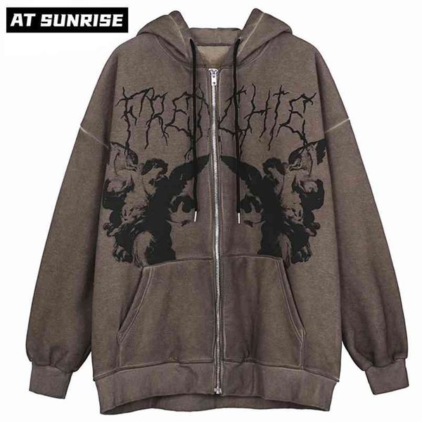 men hip hop streetwear hooded jacket angel dark print jacket coat harajuku cotton fleece autumn winter jacket outwear zipper 210818, Black;brown
men hip hop streetwear hooded jacket angel dark print jacket coat harajuku cotton fleece autumn winter jacket outwear zipper 210818, Black;brown