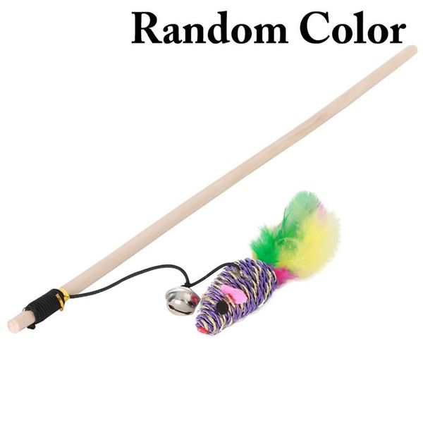 legendog cat mouse wand wooden pole fake feather kitten teaser toy pet with bell simulation toys training
legendog cat mouse wand wooden pole fake feather kitten teaser toy pet with bell simulation toys training