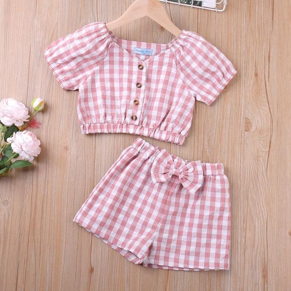clothing sets girls clothes set 2021 fashion plaid short sleeve + shorts 2-piece casual kids summer children, White
clothing sets girls clothes set 2021 fashion plaid short sleeve + shorts 2-piece casual kids summer children, White