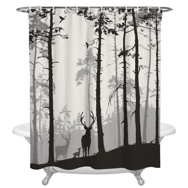 shower curtains reindeer pine tree silhouette curtain waterproof polyester fabric home decoration with hook
shower curtains reindeer pine tree silhouette curtain waterproof polyester fabric home decoration with hook