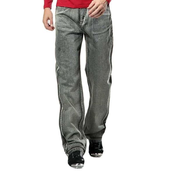 men's jeans retro baggy men casual straight trend distressed denim streetwear trousers gray plus size stretch pants, Blue
men's jeans retro baggy men casual straight trend distressed denim streetwear trousers gray plus size stretch pants, Blue