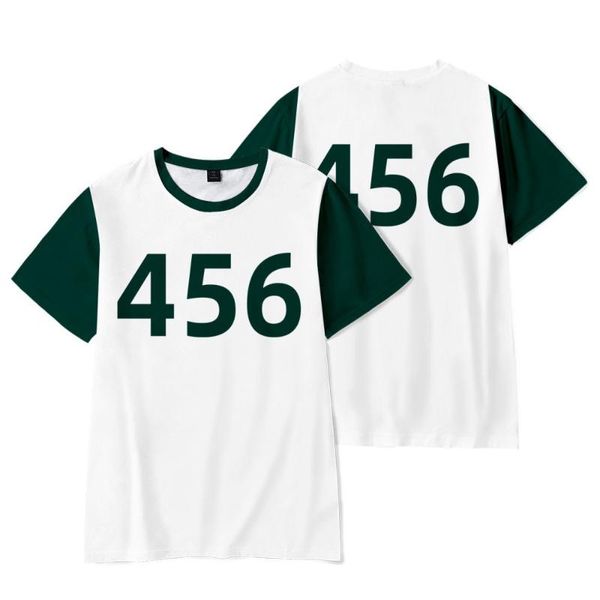 men's t-shirts squid game clothing t-shirt 456 067 print men women sportswear casual couple wild short-sleeved top, White;black
men's t-shirts squid game clothing t-shirt 456 067 print men women sportswear casual couple wild short-sleeved top, White;black