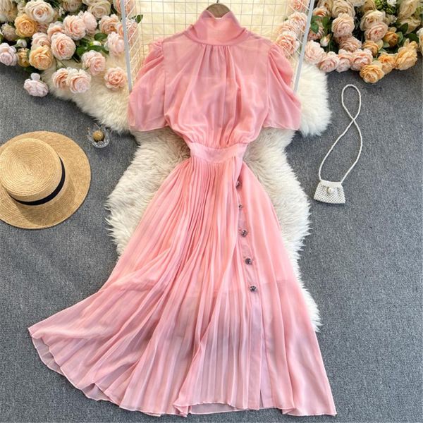 casual dresses women summer pink dress chiffon pleated midi sweet vintage robe bow short sleeve vestidos woman clothes ladies sundress, Black;gray
casual dresses women summer pink dress chiffon pleated midi sweet vintage robe bow short sleeve vestidos woman clothes ladies sundress, Black;gray