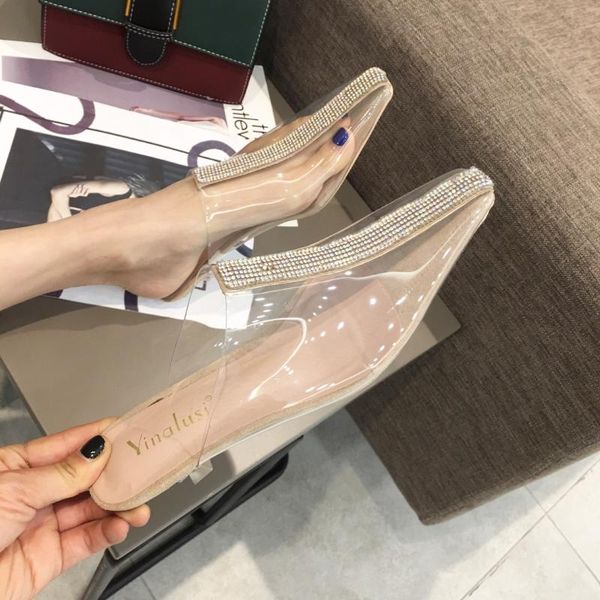 med glitter slides female shoes transparent slippers thin heels jelly 2021 pu rubber crystal basic fabric transpare, Black
med glitter slides female shoes transparent slippers thin heels jelly 2021 pu rubber crystal basic fabric transpare, Black