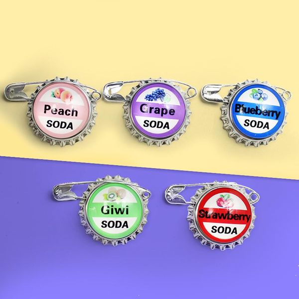 pins, brooches juice soda bottle cap custom shirt lapel pin grape strawberry kiwifruit peach blueberry jewelry gift spille, Gray
pins, brooches juice soda bottle cap custom shirt lapel pin grape strawberry kiwifruit peach blueberry jewelry gift spille, Gray