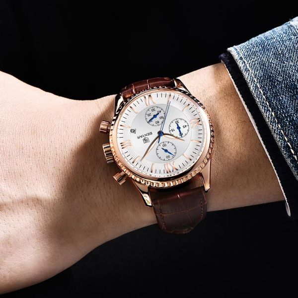 wristwatches benyar men watches brand sports watch man luminous waterproof leather band military quartz clock relogio masculino, Slivery;brown
wristwatches benyar men watches brand sports watch man luminous waterproof leather band military quartz clock relogio masculino, Slivery;brown