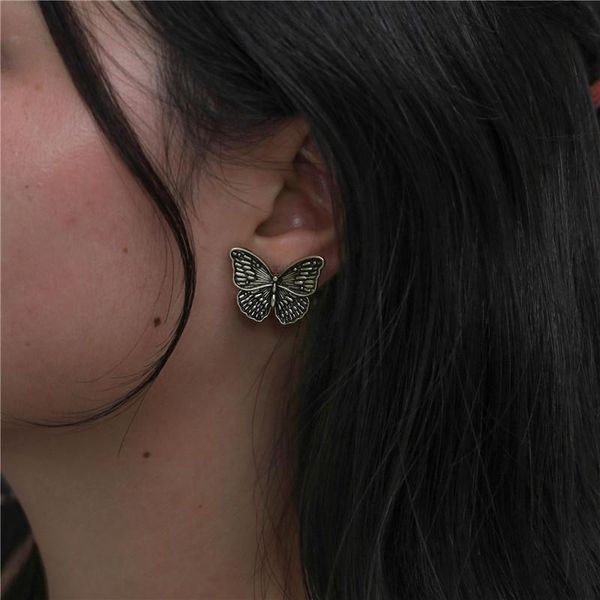 stud vintage butterfly earrings for women european and american bronze metal statement girl jewelry accessories gift, Golden;silver
stud vintage butterfly earrings for women european and american bronze metal statement girl jewelry accessories gift, Golden;silver