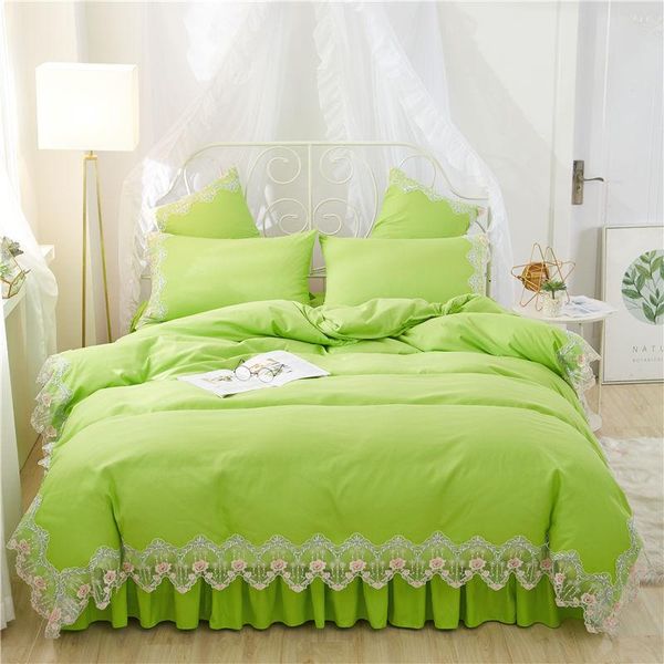 green korean style bedding set twin king girls lace bed duvet cover skirt or fitted sheet bedclothes sets
green korean style bedding set twin king girls lace bed duvet cover skirt or fitted sheet bedclothes sets