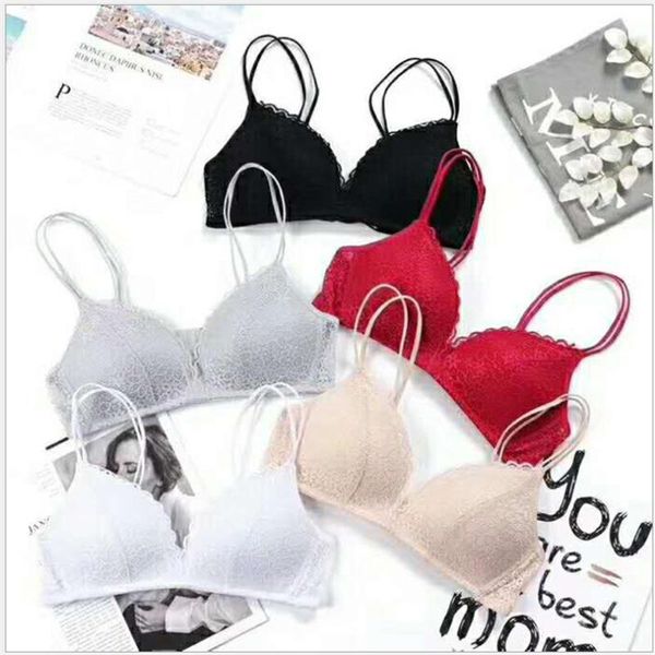 bras thin comfortable bra womens wire bralette girl lace push up underwear, Red;black
bras thin comfortable bra womens wire bralette girl lace push up underwear, Red;black