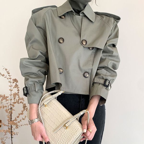 women's wool & blends getprimavera women trench coat retro female chalice cuts double wind breasted jacket casual autumn 9tbd, Black
women's wool & blends getprimavera women trench coat retro female chalice cuts double wind breasted jacket casual autumn 9tbd, Black