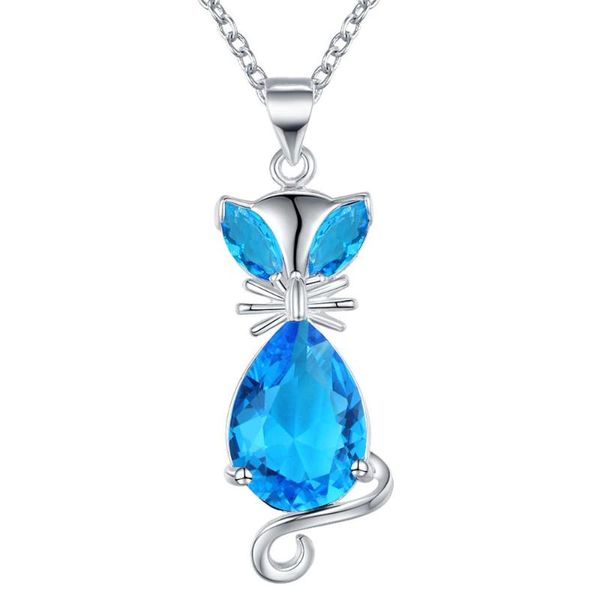 chains europe silver color fashion cz stone wedding elegant kitten red crystal necklace women charms gift cute an757
chains europe silver color fashion cz stone wedding elegant kitten red crystal necklace women charms gift cute an757