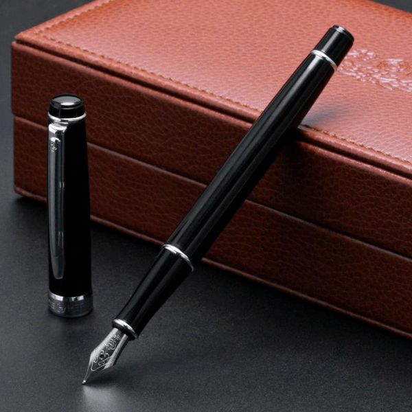 fountain pens 1pc hero silver clip black pen high-end business gift ink with luxury box office supplies
fountain pens 1pc hero silver clip black pen high-end business gift ink with luxury box office supplies